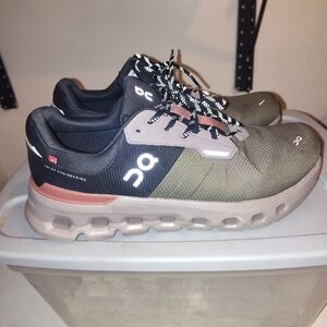 On Running Men's Olive and Black Sneakers